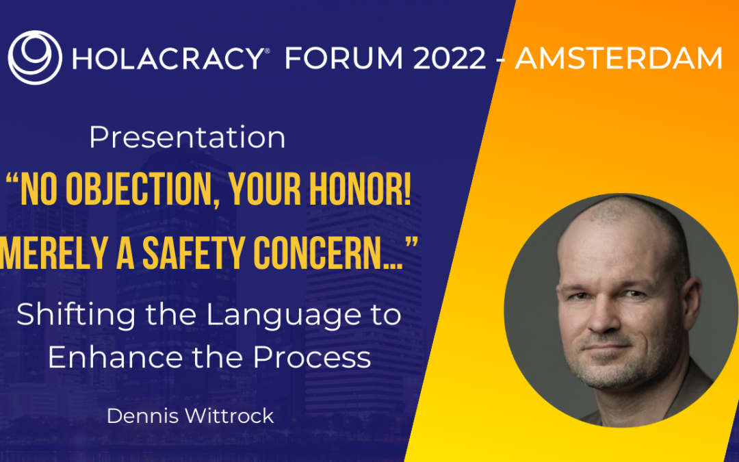 Presentation at the Holacracy Forum 2022 in Amsterdam